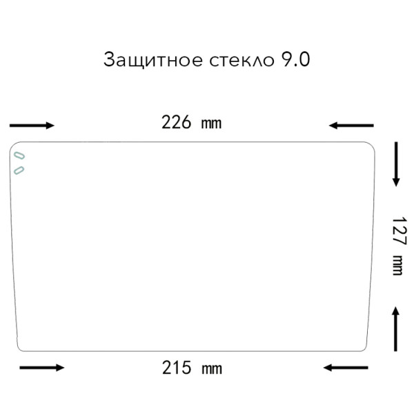 Защитное стекло прозрачное для 9