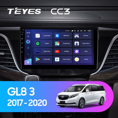 Штатная магнитола TEYES CC3 10.2" 4 Gb для Buick GL8 2017-2020