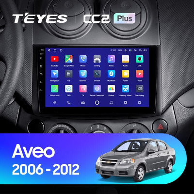 Штатная магнитола TEYES CC2 Plus 9.0" 4 Gb для Chevrolet Aveo 2006-2012 A