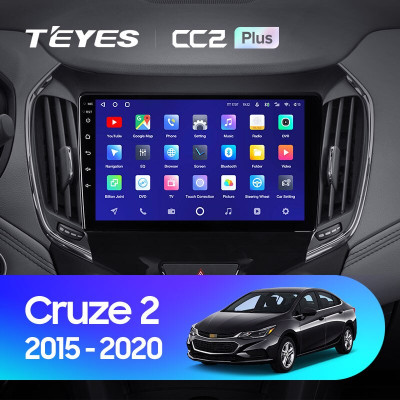 Штатная магнитола TEYES CC2 Plus 9.0" 6 Gb для Chevrolet Cruze 2015-2020 B