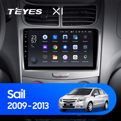 Штатная магнитола TEYES X1 9.0" 2 Gb для Chevrolet Sail 2009-2013 B