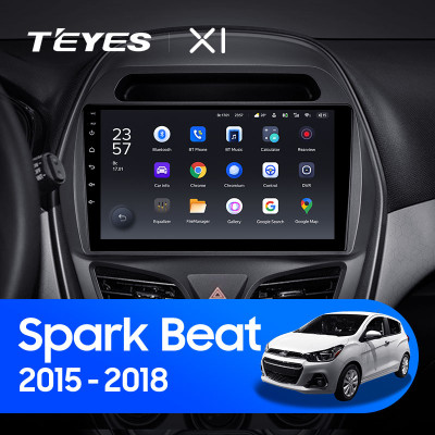 Штатная магнитола TEYES X1 9.0" 2 Gb для Chevrolet Spark 2015-2018