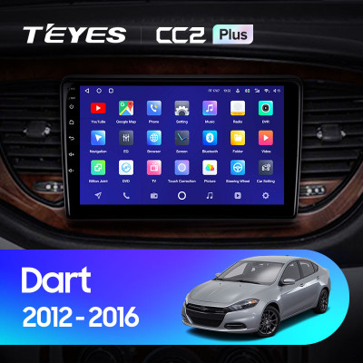 Штатная магнитола TEYES CC2 Plus 9.0" 3 Gb для Dodge Dart 2012-2016
