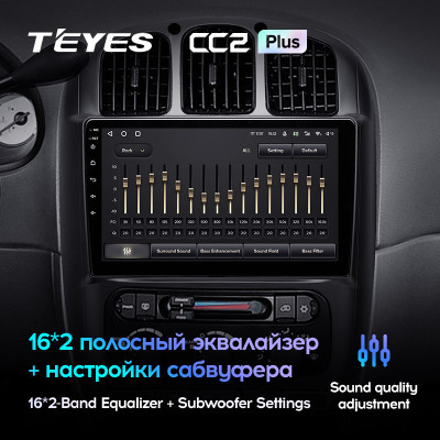 Штатная магнитола TEYES CC2 Plus 10.2" 4 Gb для Dodge Town and Country 2000-2007 A
