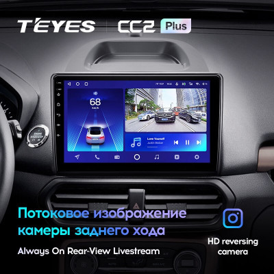 Штатная магнитола TEYES CC2 Plus 10.2" 4 Gb для Ford EcoSport 2017-2021
