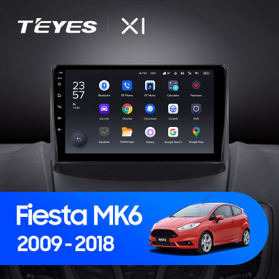 Штатная магнитола TEYES X1 9.0" 2 Gb для Ford Fiesta 2008-2019 C