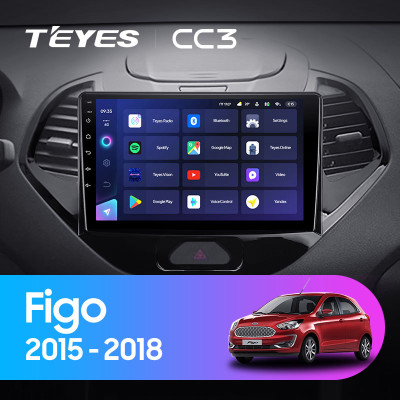 Штатная магнитола TEYES CC3 9.0" 3 Gb для Ford Figo 2015-2018 A