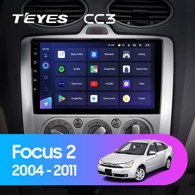 Штатная магнитола TEYES CC3 9.0" 6 Gb для Ford Focus 2005-2010 A