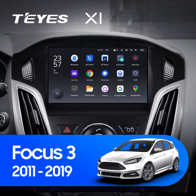 Штатная магнитола TEYES X1 9.0" 2 Gb для Ford Focus 2011-2019 A