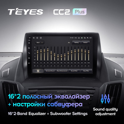 Штатная магнитола TEYES CC2 Plus 9.0" 6 Gb для Ford Kuga 2012-2019 B