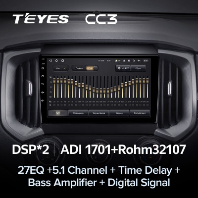 Штатная магнитола TEYES CC3 9.0" 6 Gb для Isuzu TrailBlazer 2017-2019