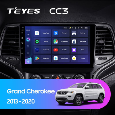 Штатная магнитола TEYES CC3 9.0" 4 Gb для Jeep Grand Cherokee 2013-2020