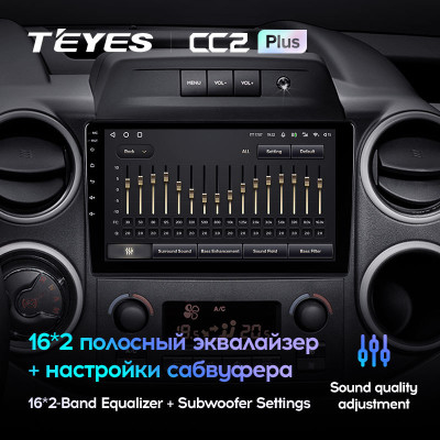 Штатная магнитола TEYES CC2 Plus 9.0" 4 Gb для Citroen Berlingo 2008-2019 A