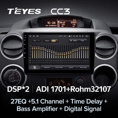 Штатная магнитола TEYES CC3 9.0" 6 Gb для Citroen Berlingo 2008-2019 B