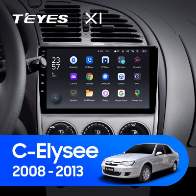 Штатная магнитола TEYES X1 9.0" 2 Gb для Citroen C-Elysee 2008-2013
