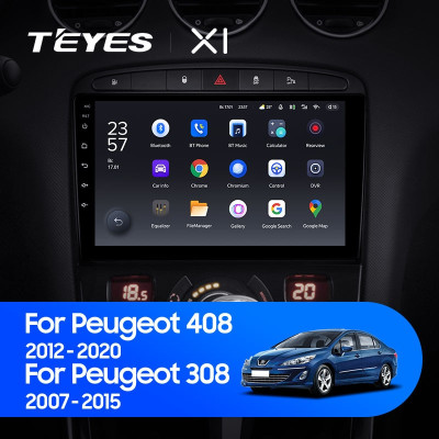 Штатная магнитола TEYES X1 9.0" 2 Gb для Peugeot 408 2012-2020 A
