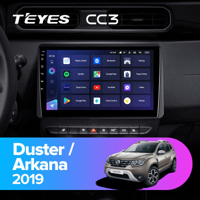 Штатная магнитола TEYES CC3 10.2" 6 Gb для Renault Arkana 2019