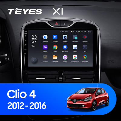 Штатная магнитола TEYES X1 10.2" 2 Gb для Renault Clio 2012-2015 A