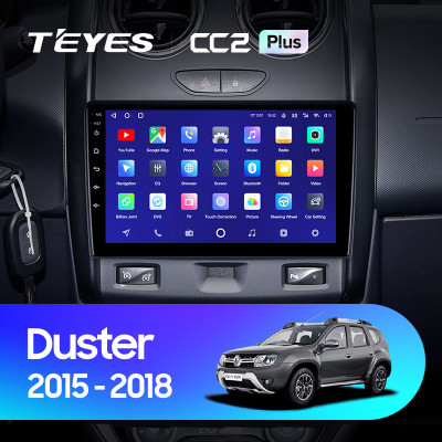 Штатная магнитола TEYES CC2 Plus 9.0" 3 Gb для Renault Duster 2015-2020 B