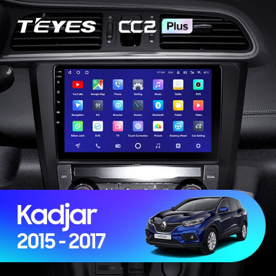 Штатная магнитола TEYES CC2 Plus 9.0" 6 Gb для Renault Kadjar 2015-2017 B