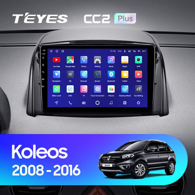 Штатная магнитола TEYES CC2 Plus 9.0" 3 Gb для Renault Koleos 2008-2016