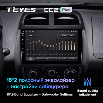 Штатная магнитола TEYES CC2 Plus 9.0" 3 Gb для Renault Kwid 2015-2019