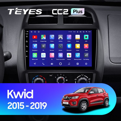 Штатная магнитола TEYES CC2 Plus 9.0" 6 Gb для Renault Kwid 2015-2019