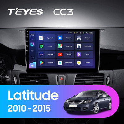 Штатная магнитола TEYES CC3 10.2" 6 Gb для Renault Latitude 2010-2015