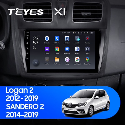Штатная магнитола TEYES X1 9.0" 2 Gb для Renault Sandero 2012-2019 A