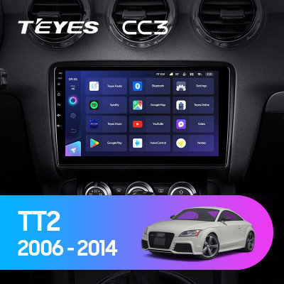 Штатная магнитола TEYES CC3 9.0" 6 Gb для Audi TT 2006-2014