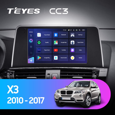 Штатная магнитола TEYES CC3 9.0" 4 Gb для BMW X3 2014-2017 B