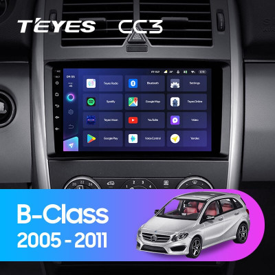 Штатная магнитола TEYES CC3 9.0" 6 Gb для Mercedes Benz B-Класс 2005-2011