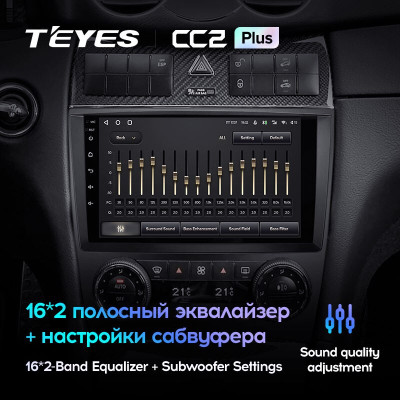 Штатная магнитола TEYES CC2 Plus 9.0" 3 Gb для Mercedes Benz C-Класс 2004-2011
