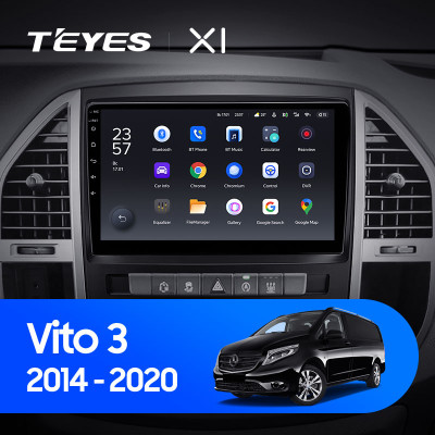 Штатная магнитола TEYES X1 10.2" 2 Gb для Mercedes Benz Vito 2014-2020