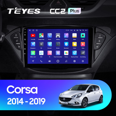 Штатная магнитола TEYES CC2 Plus 9.0" 6 Gb для Opel Corsa 2014-2019