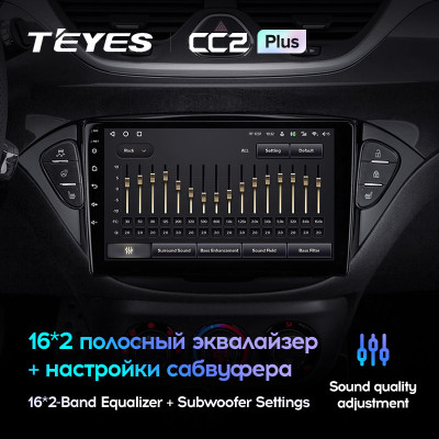 Штатная магнитола TEYES CC2 Plus 9.0" 6 Gb для Opel Corsa 2014-2019