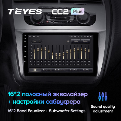 Штатная магнитола TEYES CC2 Plus 9.0" 3 Gb для SEAT Altea 2004-2015