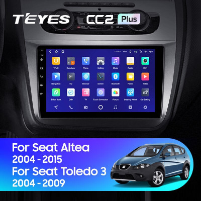 Штатная магнитола TEYES CC2 Plus 9.0" 3 Gb для SEAT Altea 2004-2015