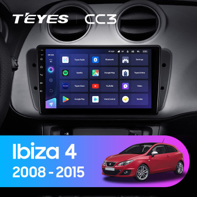 Штатная магнитола TEYES CC3 9.0" 6 Gb для SEAT Ibiza 2008-2015