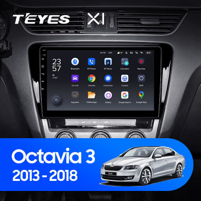 Штатная магнитола TEYES X1 10.2" 2 Gb для Skoda Octavia 2013-2018 B