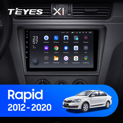 Штатная магнитола TEYES X1 9.0" 2 Gb для Skoda Rapid 2012-2020 B