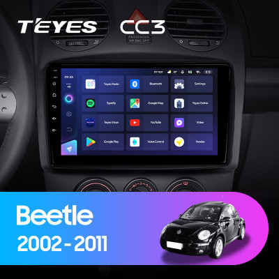 Штатная магнитола TEYES CC3 9.0" 6 Gb для Volkswagen Beetle 2002-2011