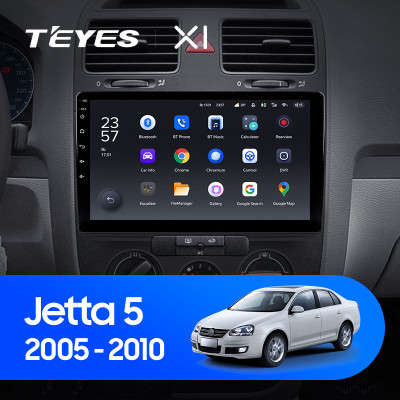 Штатная магнитола TEYES X1 10.2" 2 Gb для Volkswagen Jetta 2005-2010 A