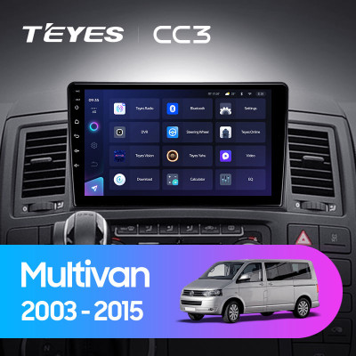 Штатная магнитола TEYES CC3 9.0" 3 Gb для Volkswagen Multivan 2003-2015