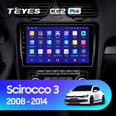 Штатная магнитола TEYES CC2 Plus 9.0" 6 Gb для Volkswagen Scirocco 2009-2014 B