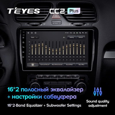 Штатная магнитола TEYES CC2 Plus 9.0" 6 Gb для Volkswagen Scirocco 2009-2014 B