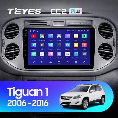 Штатная магнитола TEYES CC2 Plus 9.0" 6 Gb для Volkswagen Tiguan 2006-2017 B