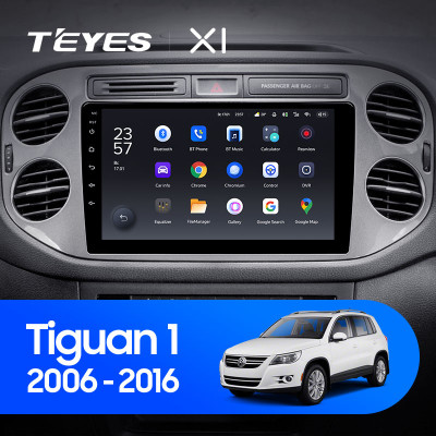 Штатная магнитола TEYES X1 9.0" 2 Gb для Volkswagen Tiguan 2006-2017 A