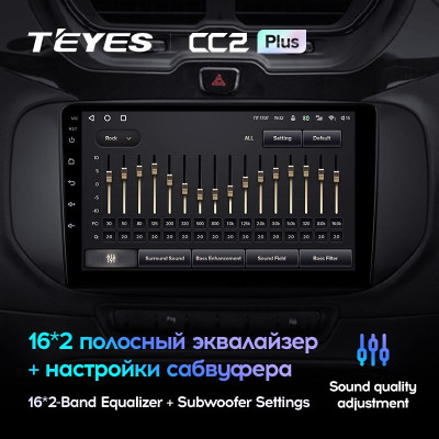 Штатная магнитола TEYES CC2 Plus 9.0" 3 Gb для Tata Hexa 2020