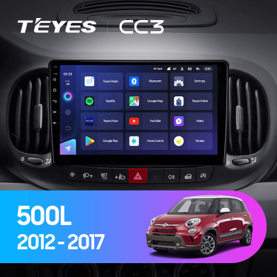Штатная магнитола TEYES CC3 10.2" 3 Gb для Fiat 500L 2012-2017
